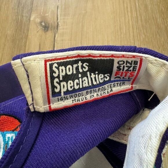 Vintage NBA Men's One Size Charlotte Hornets Embroidered Snapback Hat Teal Retro - Picture 7 of 7